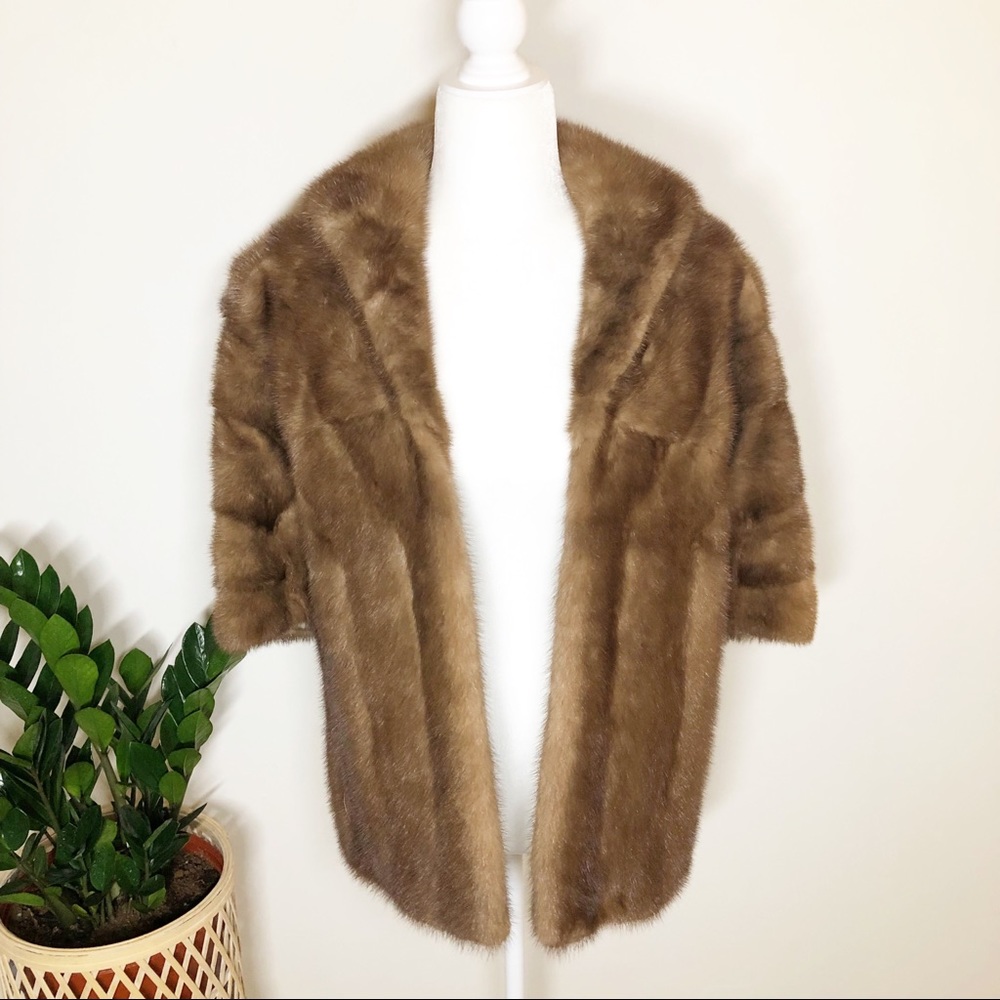 Vintage Real Fur Formal Shaw | S